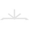 Ekena Millwork Vanguard Architectural Grade PVC Gable Bracket, 96"W x 36"H x 2"D x 4"F, 9/12 Pitch GBP096X36X0204VAN00 - alternate 2